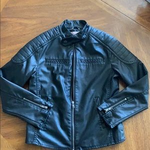 Boys faux leather jacket